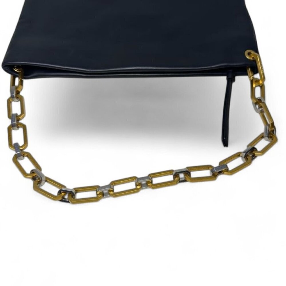ALL SAINTS Bettina Leather Chain Shoulder Bag Black NWOT - Picture 8 of 16